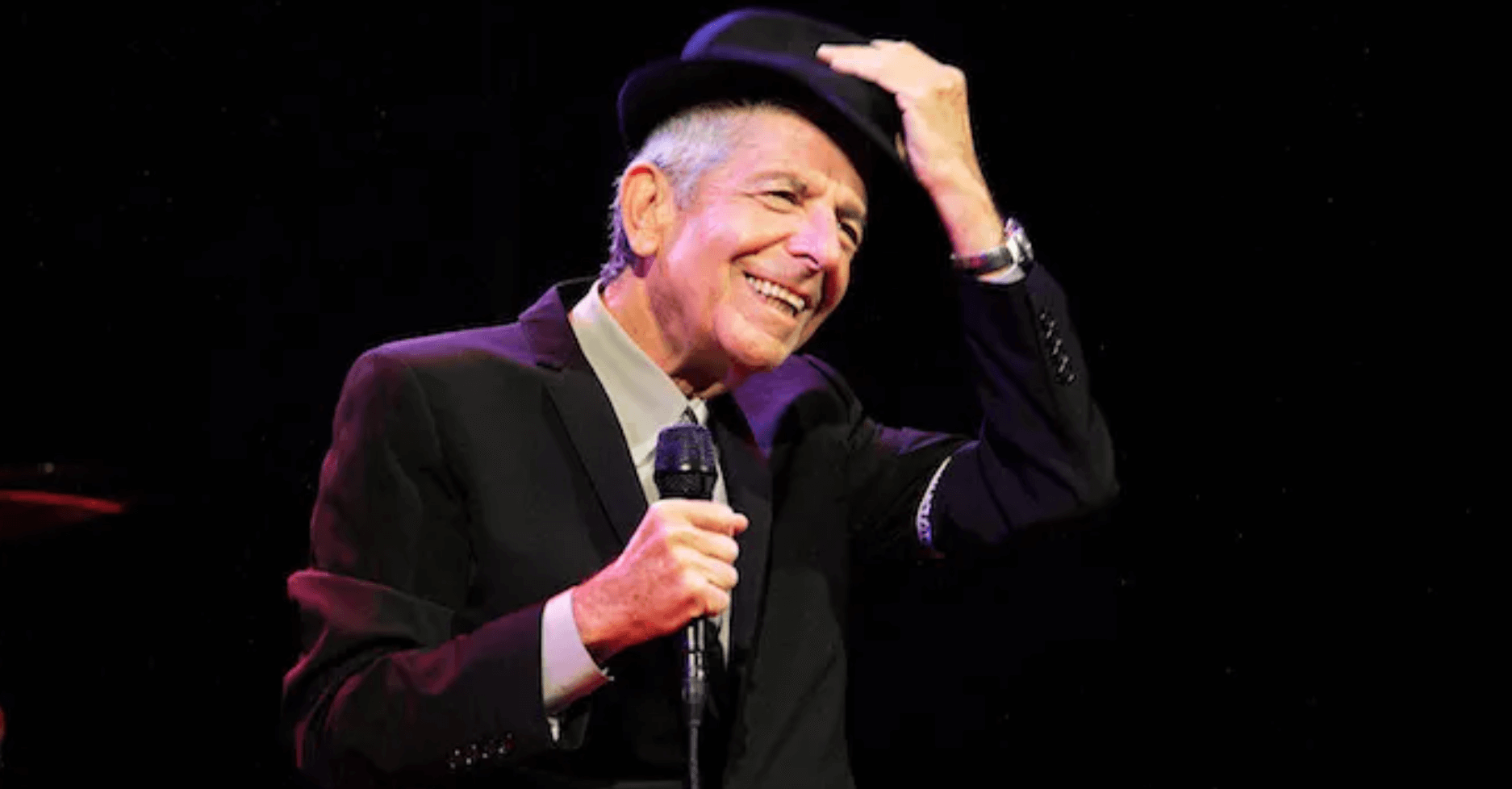 Leonard Cohen smiling Leonard Cohen smiling